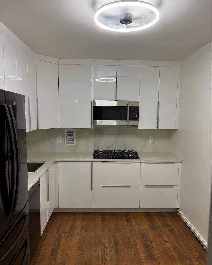 Renovated kitchen with quartz countertops in Seneca Falls